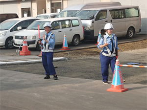 道路工事現場警備